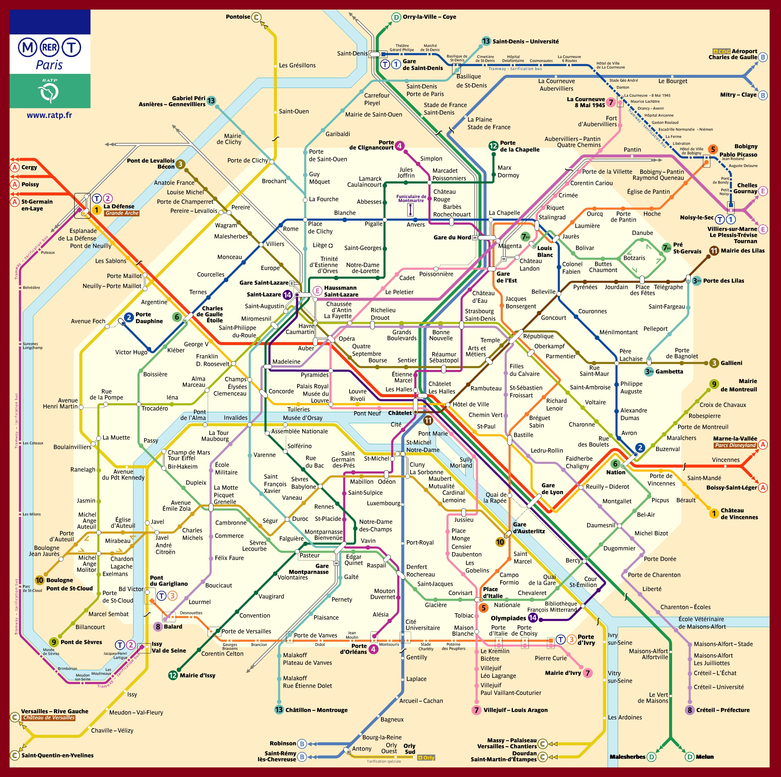 plan métro paris 2016 PDF